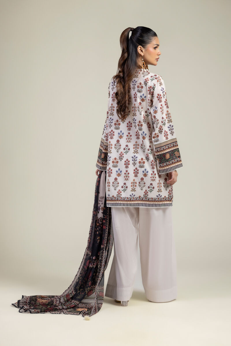 Embroidered | Cotton Dobby | Floral Tailored 3-Piece | USD 70.00