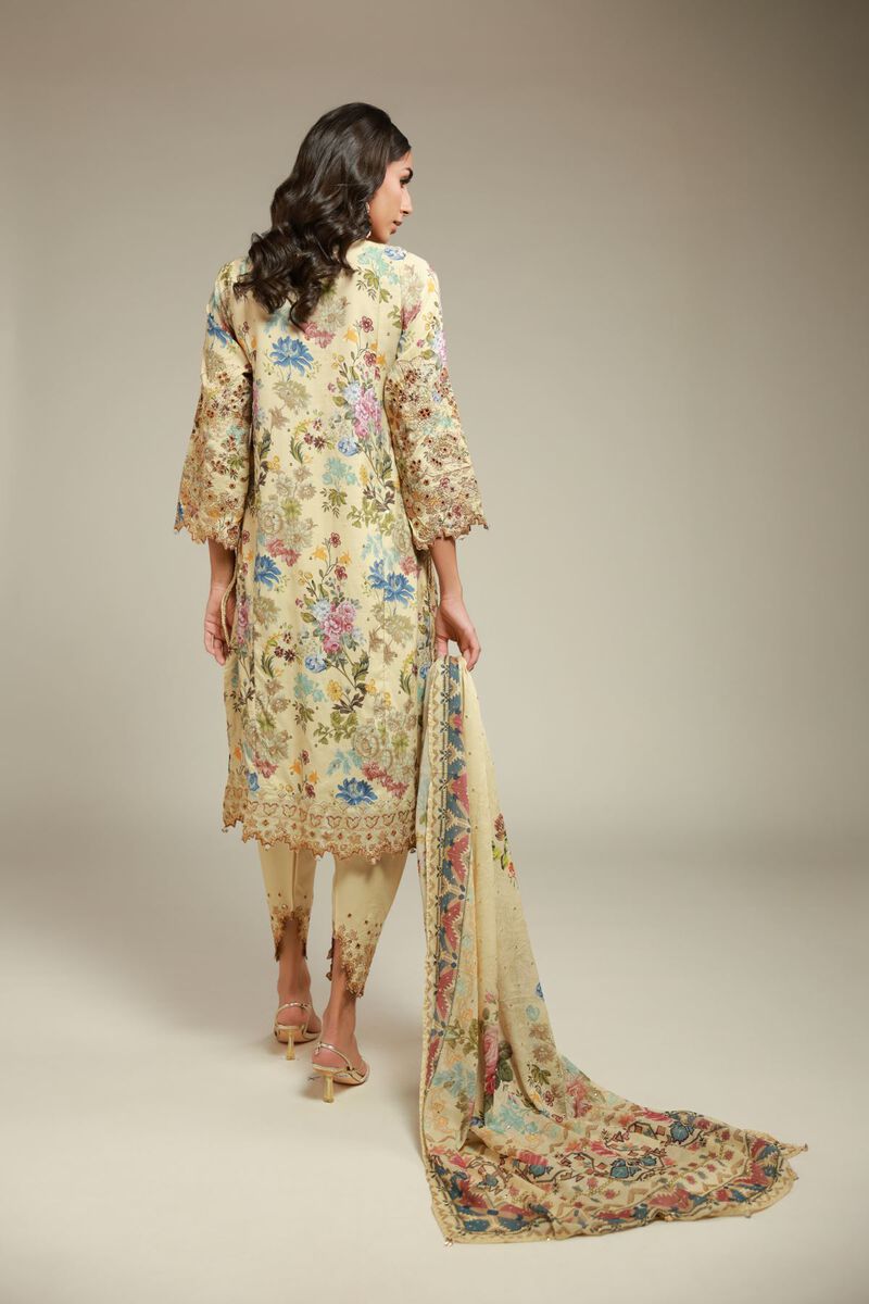 Embroidered | Raw Silk | 3 Piece Co-ord Set | USD 145.00