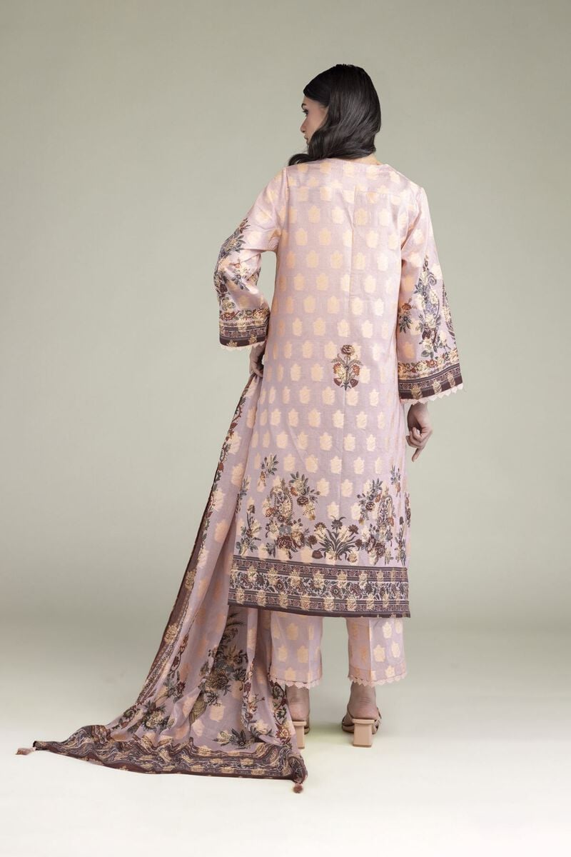 Printed | Jacquard | Floral Tailored 3-Piece | USD 65.00