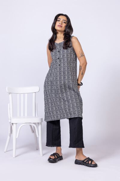 Printed | Textured Stretch | Kurta | USD 9.00