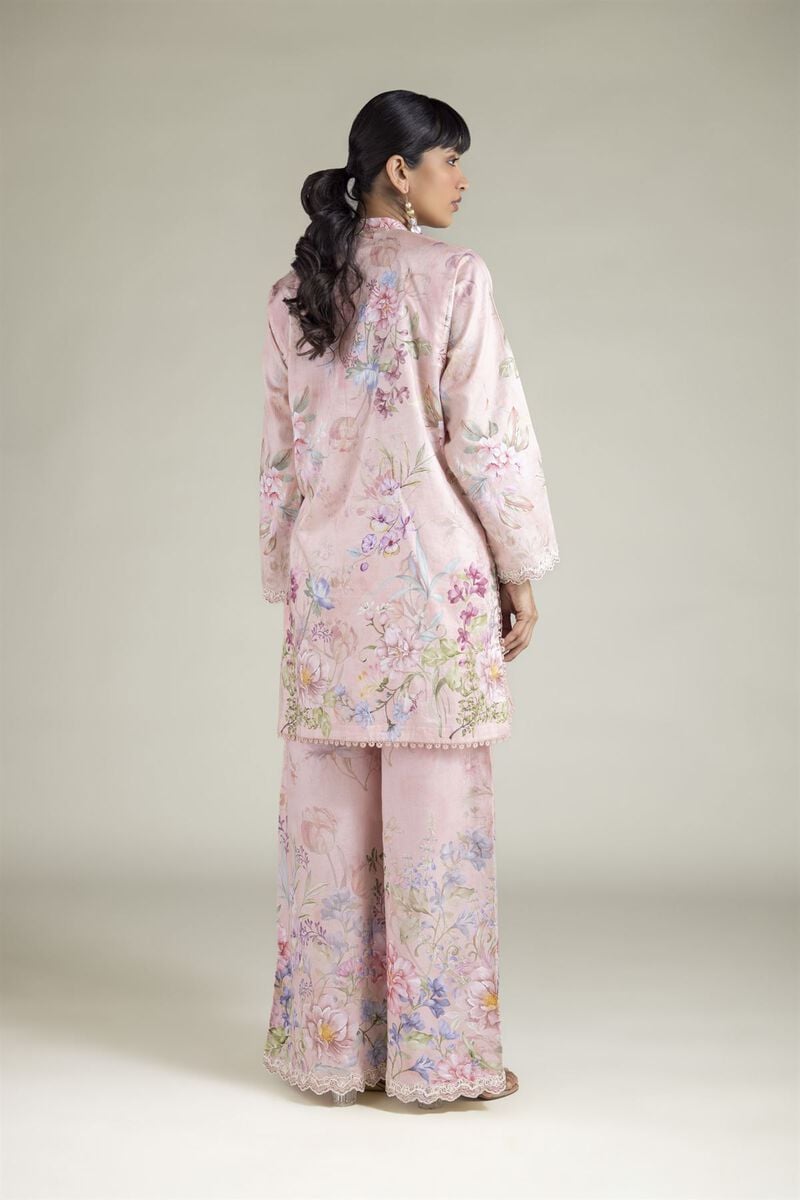 Embroidered | Satin | Tailored 2 Piece | Top and Bottom | USD 60.00