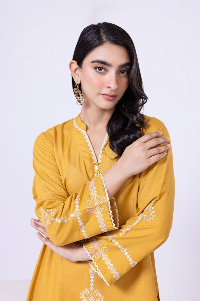 Embroidered | Dull Raw Silk | Kurta | USD 30.00