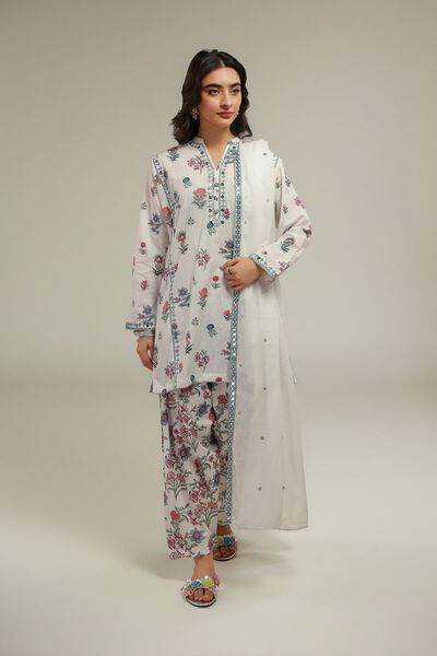 Embroidered | Cotton Viscose | Spring Floral Shalwar | USD 30.00