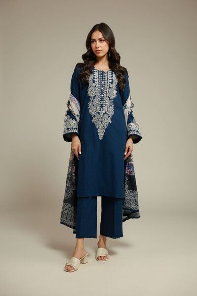 Embroidered | Dobby | Tailored 3-Piece Set | USD 80.00