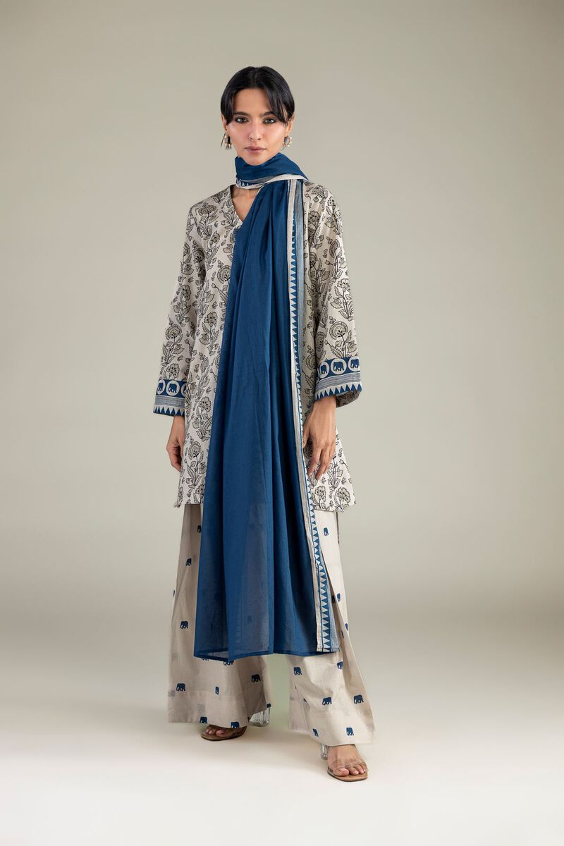 Lawn | Blue Lawn Dupatta | USD 30.00