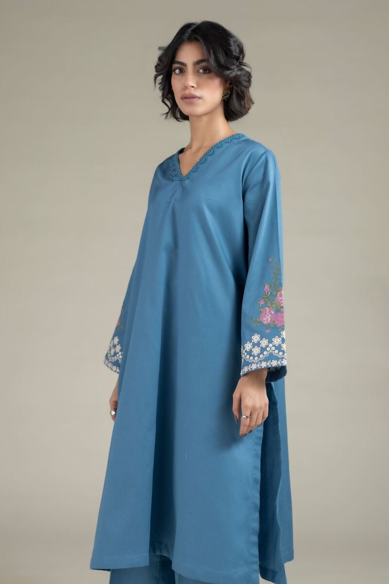Embroidered | Textured Cotton | Kurta | USD 30.00