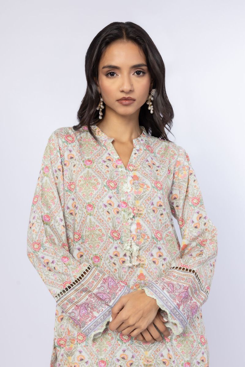 Embroidered | Crosshatch Raw Silk | Kurta | USD 35.00