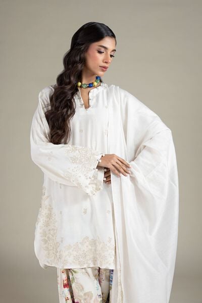 Embroidered | Raw Silk | Tailored Silk Suit | USD 85.00