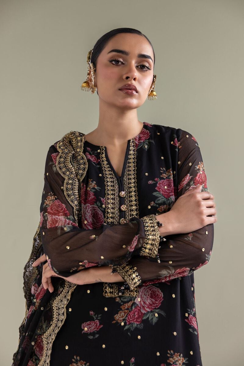 Embroidered | Chiffon | Floral 3-Piece Set | USD 180.00