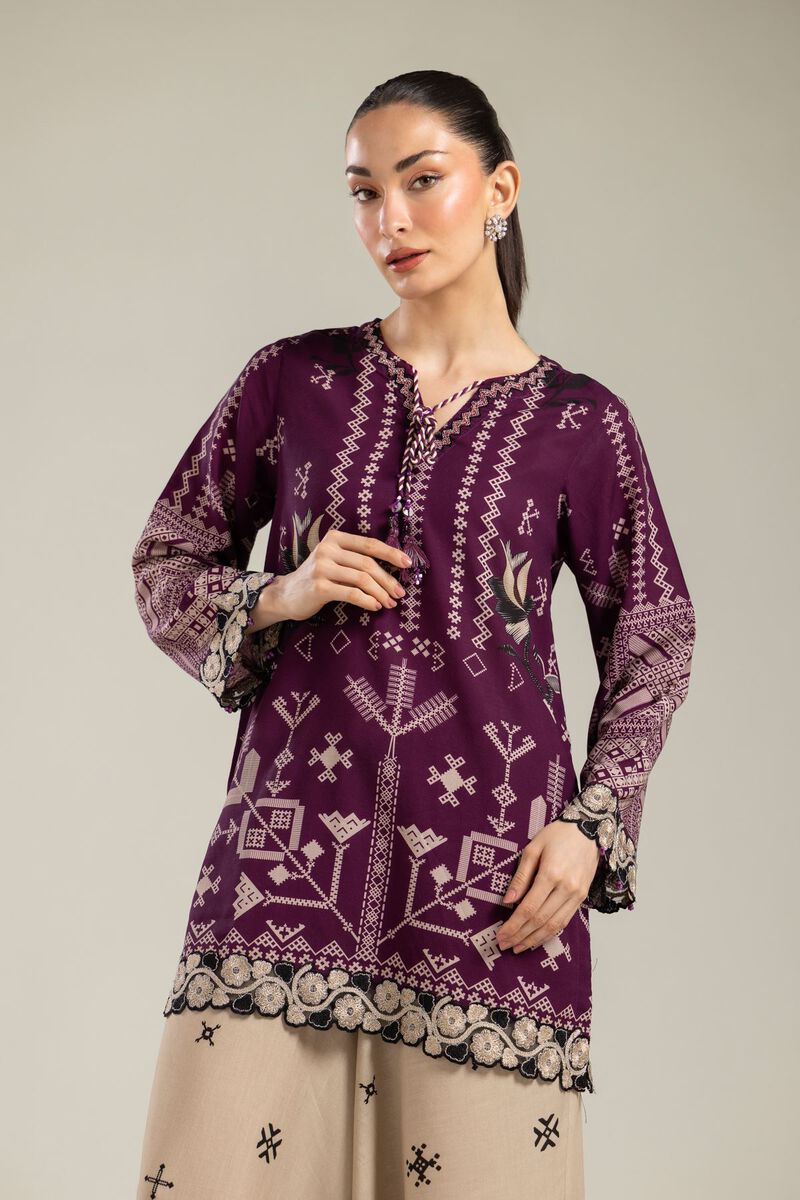 Embroidered | Raw Silk | Short Silk Kurta | USD 55.00