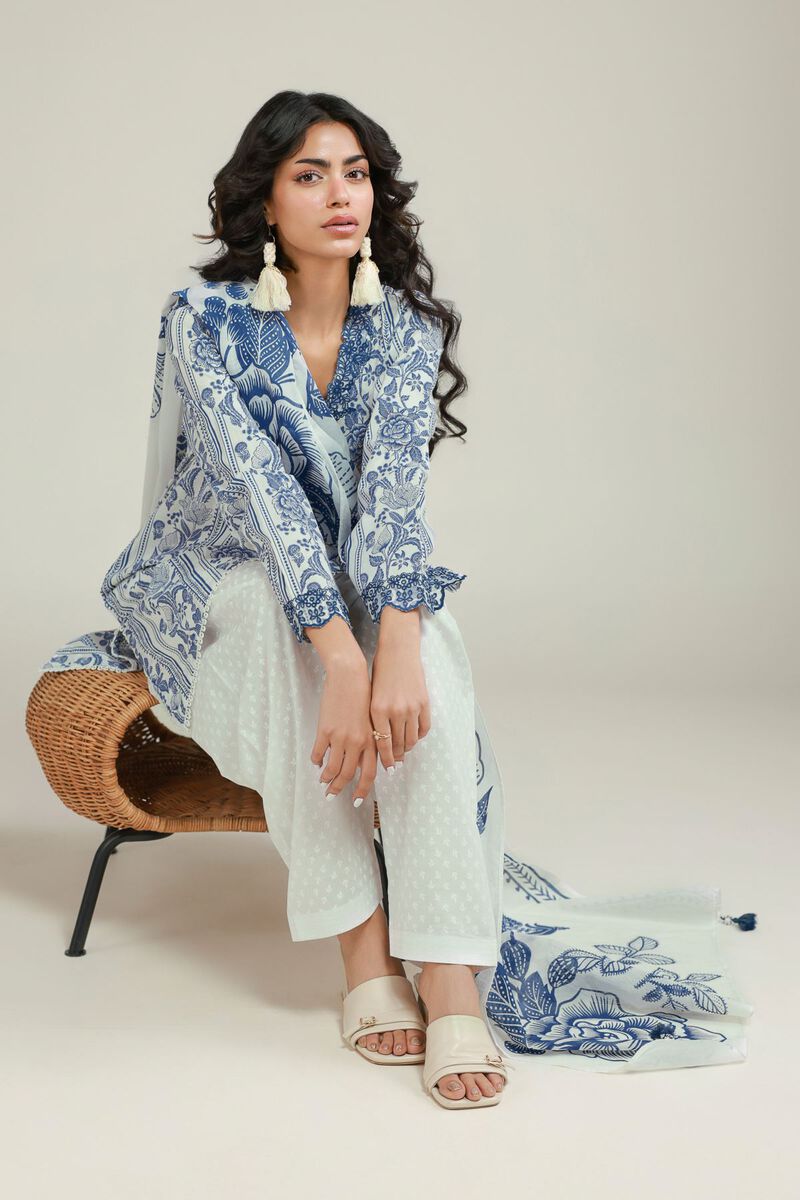 Printed | Lawn | 3-Piece Floral Suit | USD 70.00