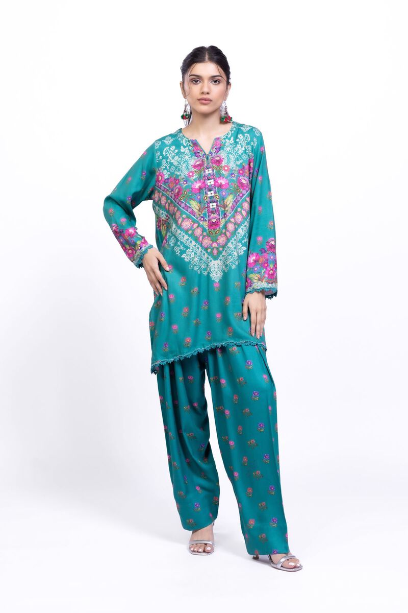 Embroidered | Satin | Kurta | USD 35.00