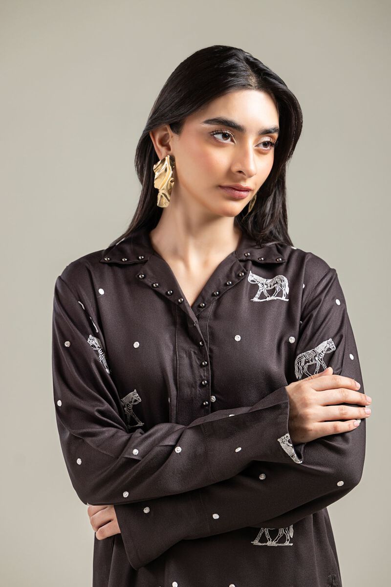 Embroidered | Viscose Crepe | Blouse | USD 40.00