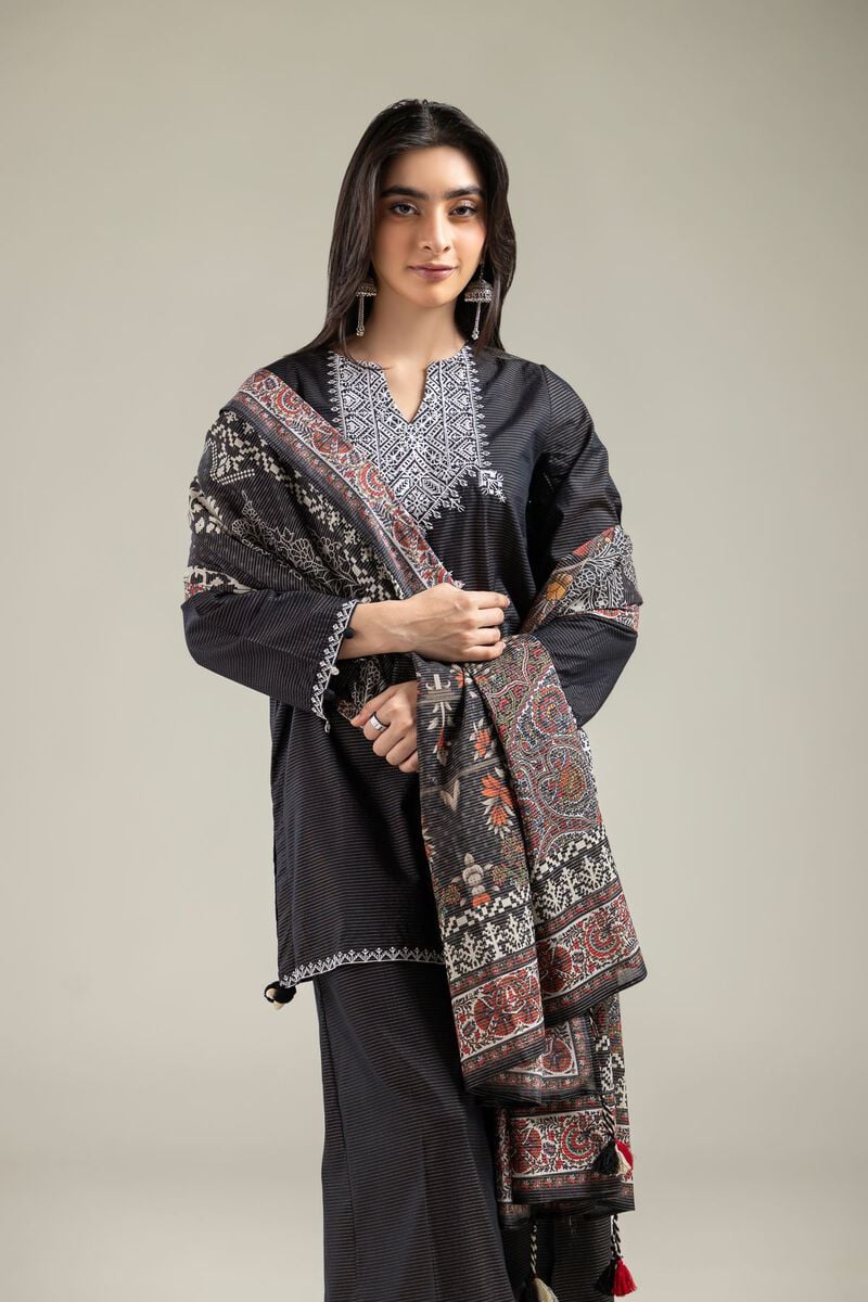 Embroidered | Mesuri | Black Mesuri Dupatta | USD 25.00
