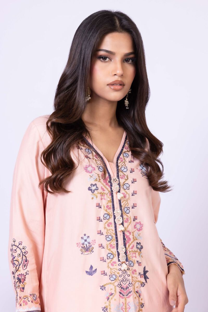 Embroidered | Viscose Oak Silk | Kurta | USD 60.00