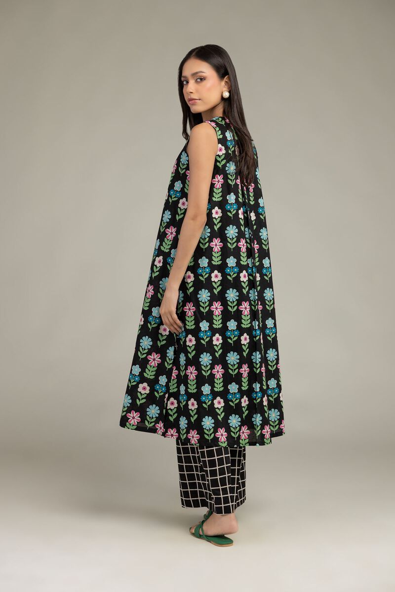 Printed | Cambric | Black Cambric Kurta | USD 35.00