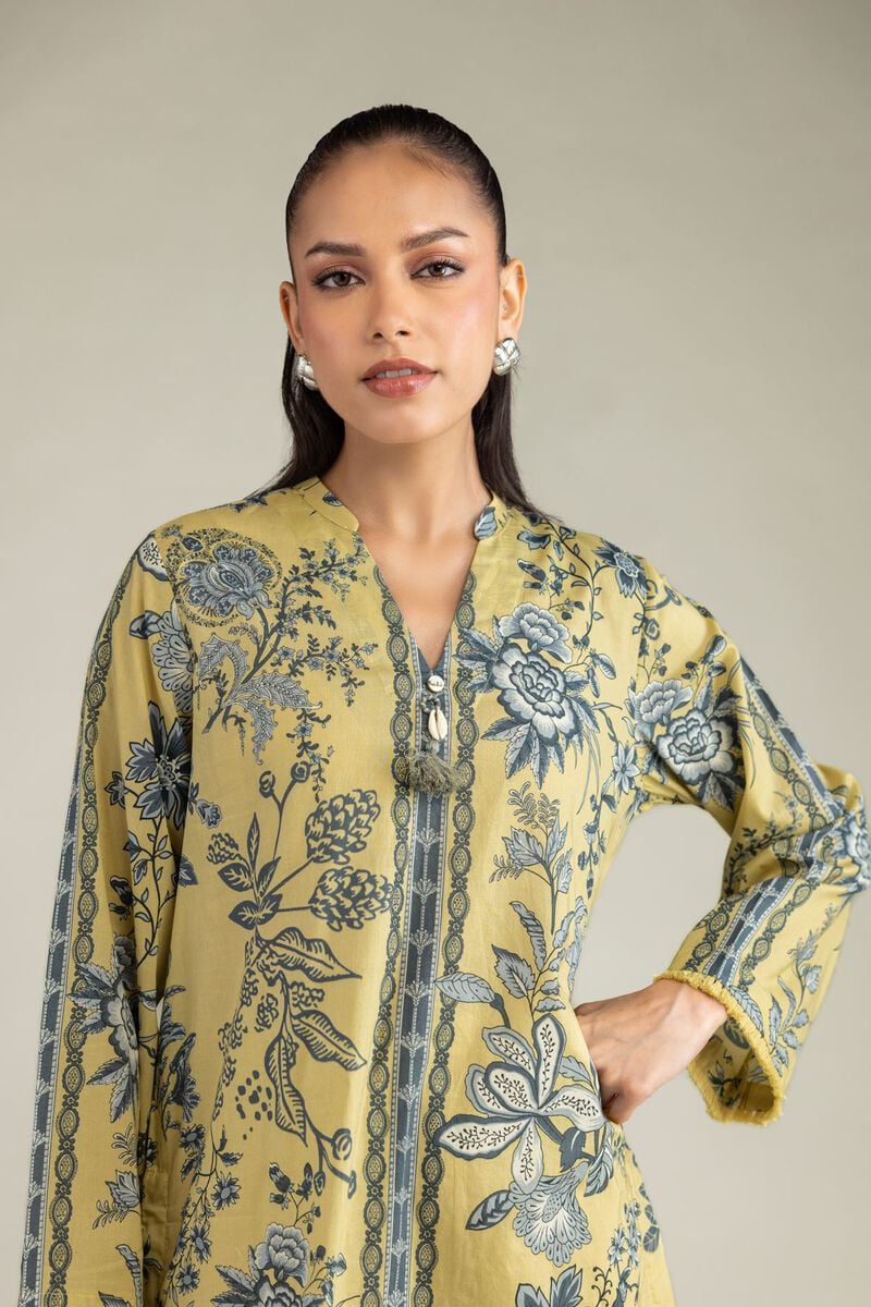 Printed | Cambric | Short V-Neck Kurta | USD 35.00