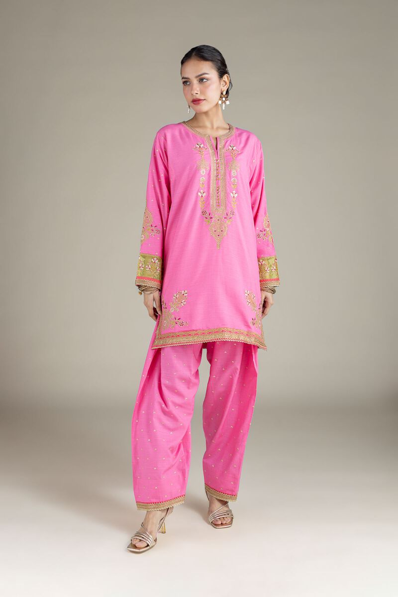 Embroidered | Raw Silk | Kurta | USD 60.00