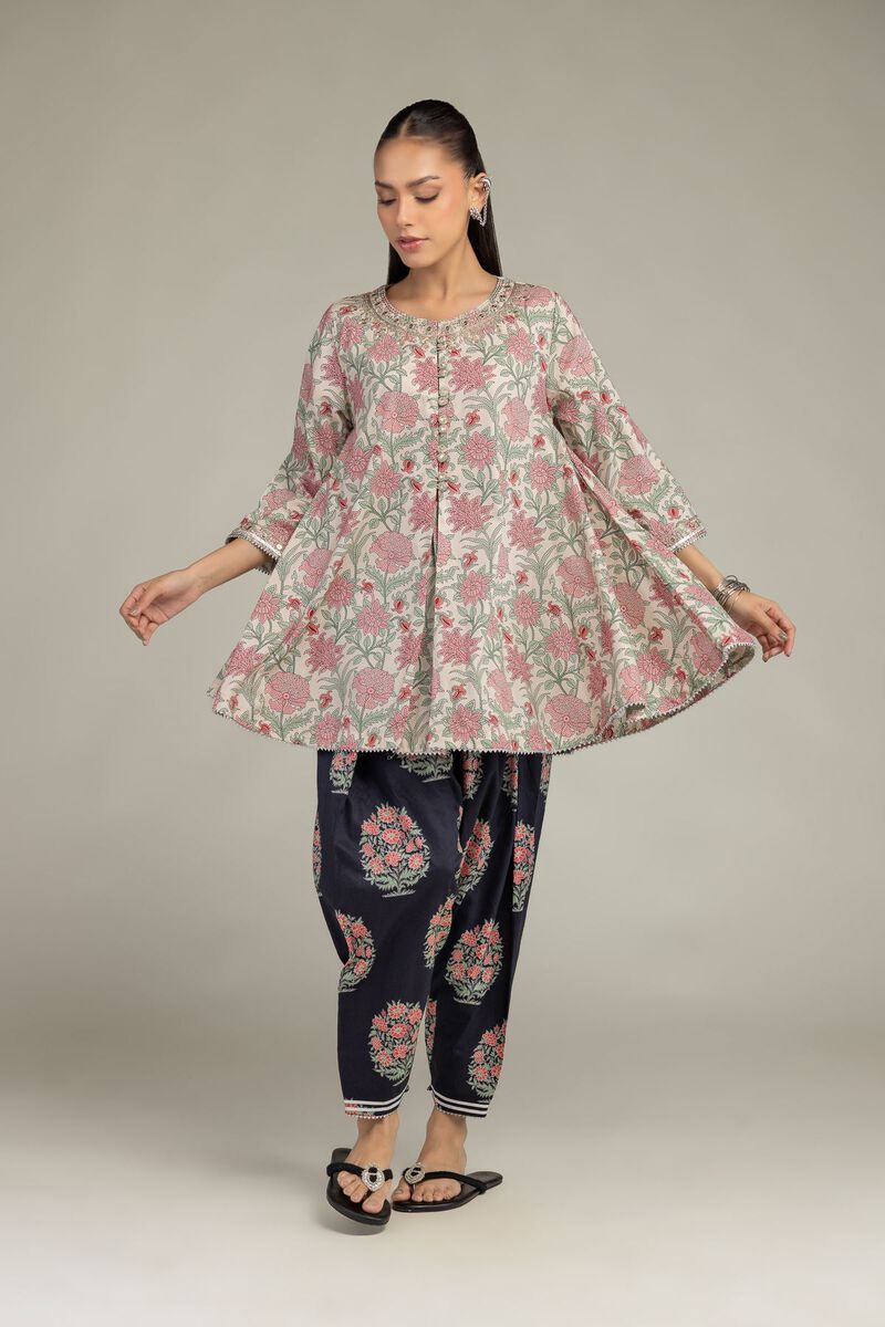 Embroidered | Cotton Viscose | Floral Cotton Shalwar  | USD 30.00