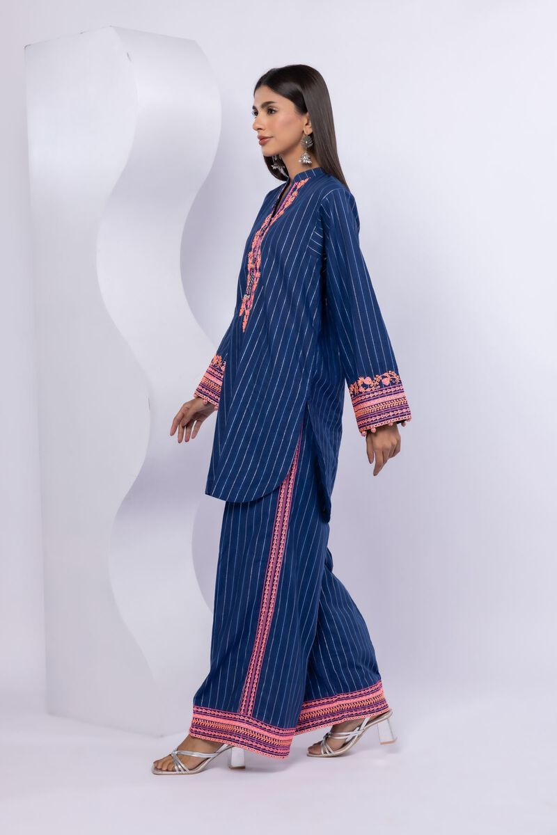 Embroidered | Lurex Stripes | Kurta | USD 12.00