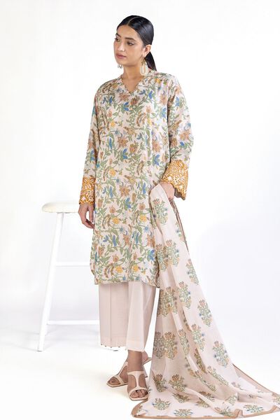 Embroidered | Lawn | Fabrics 3 Piece | USD 12.00