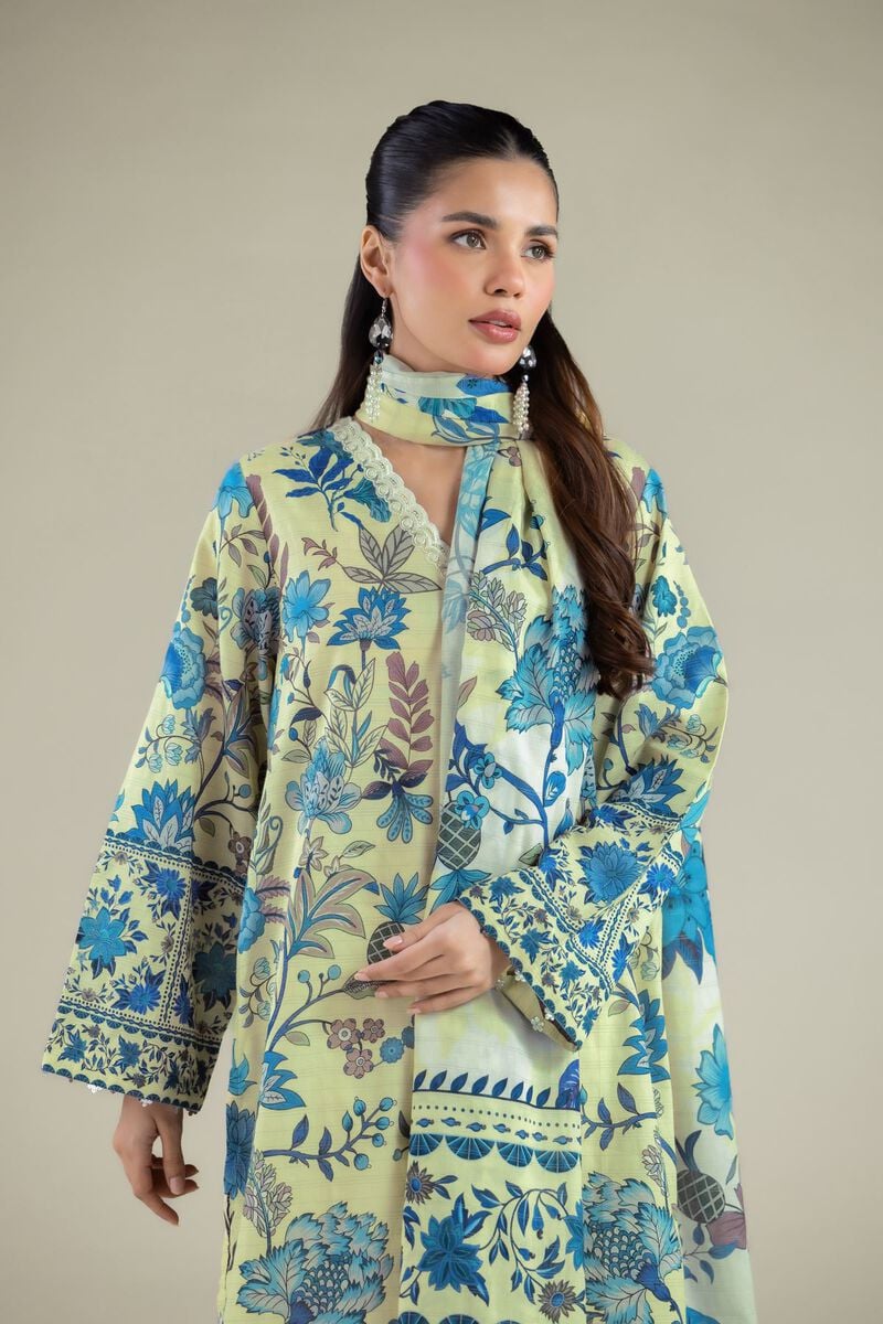 Embroidered | Messuri | Floral Tailored 3-Piece | USD 70.00