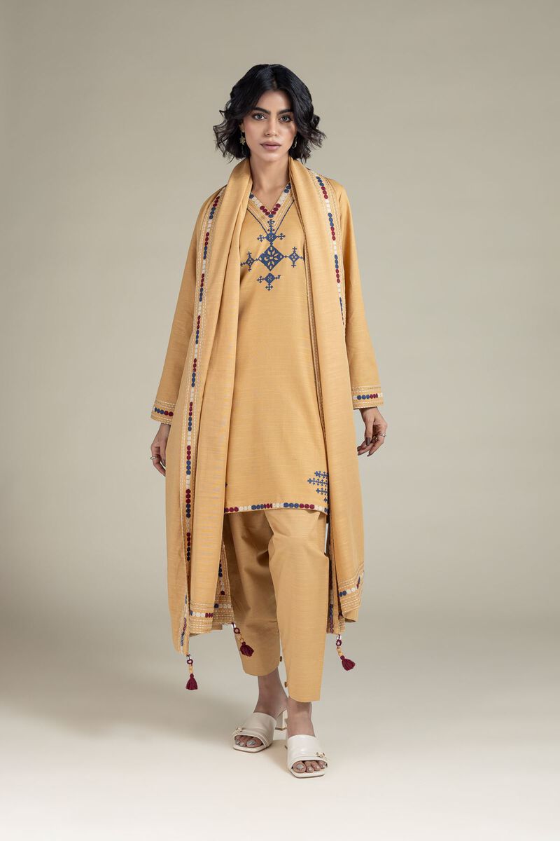 Embroidered | Textured Cotton | Dupatta | USD 20.00