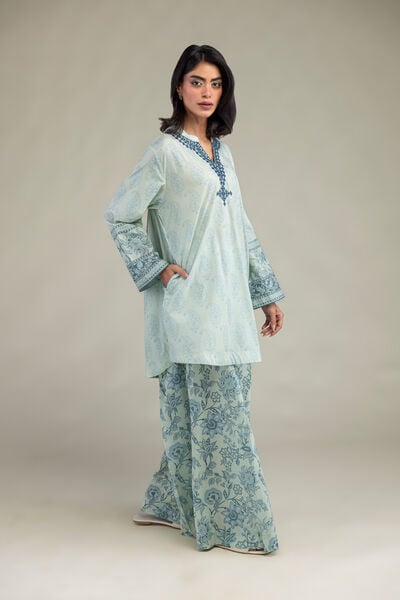 Embroidered | Cambric | Floral Cambric Pants | USD 30.00