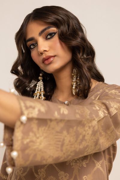 Classic Kameez, BROWN, hi-res