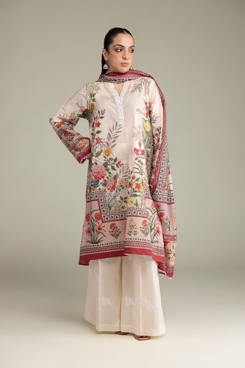 Embroidered | Cambric | Floral Tailored 3-Piece | USD 70.00