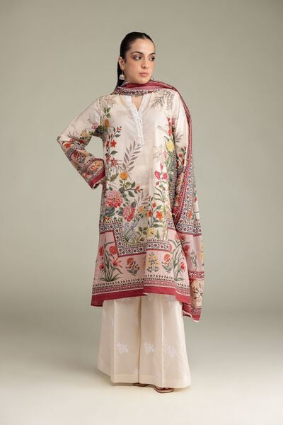 Embroidered | Cambric | Floral Tailored 3-Piece | USD 70.00