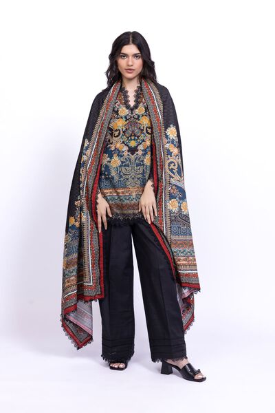 Printed | Mesuri Khaddar | Dupatta | USD 6.60