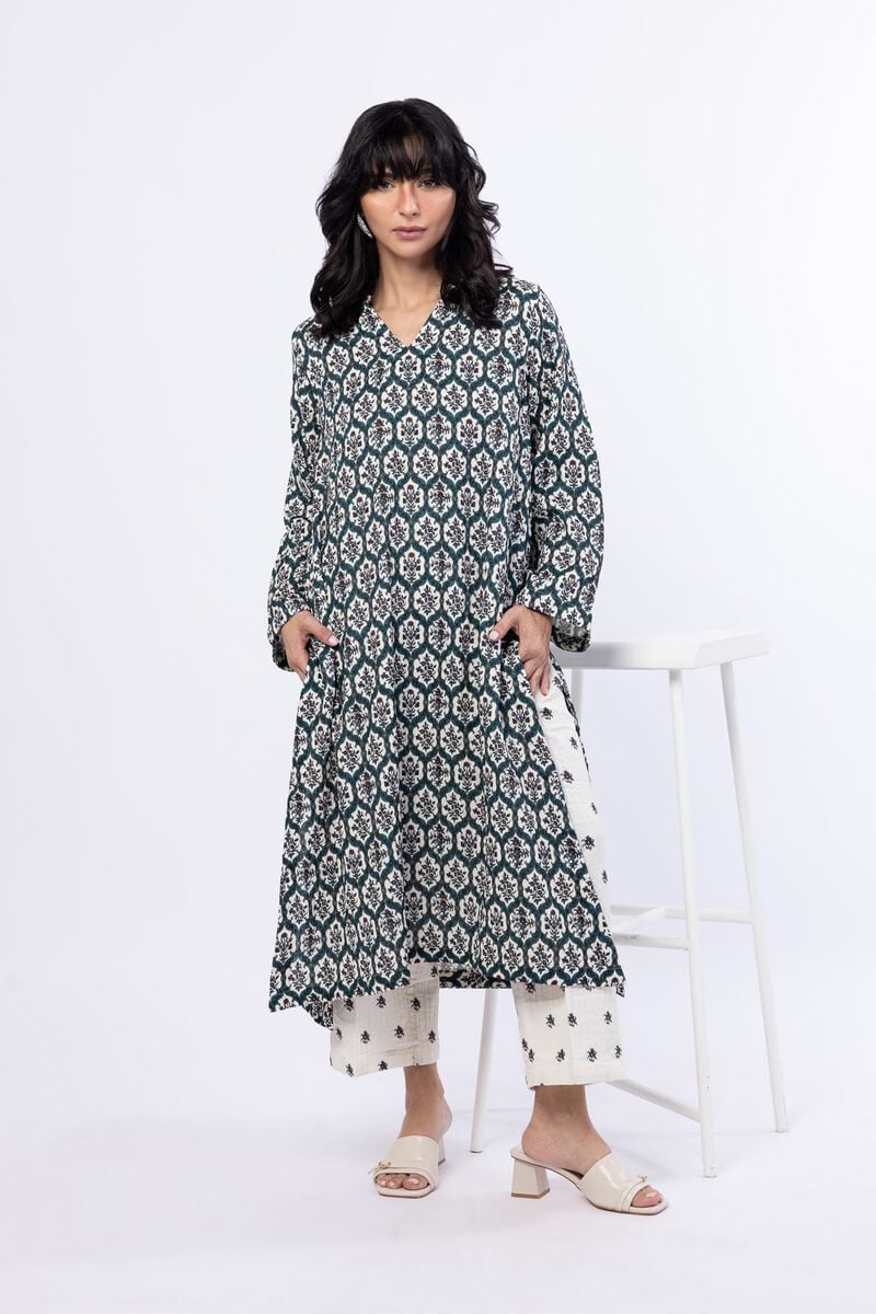 Printed | Double Layer Striped | Kurta | USD 17.50
