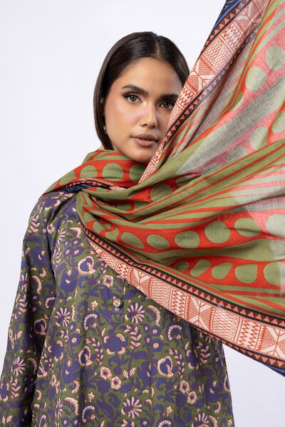 Printed | Slub Lawn | Dupatta | USD 20.00