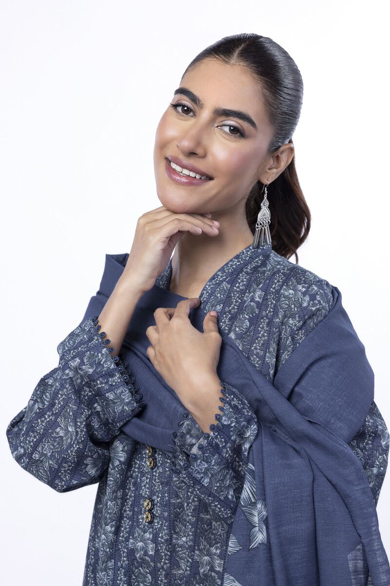 Printed | Light Khaddar | Tailored 3 Piece | USD 45.00