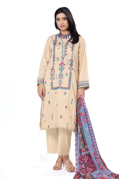 Embroidered | Dobby | Fabrics 3 Piece | USD 15.00