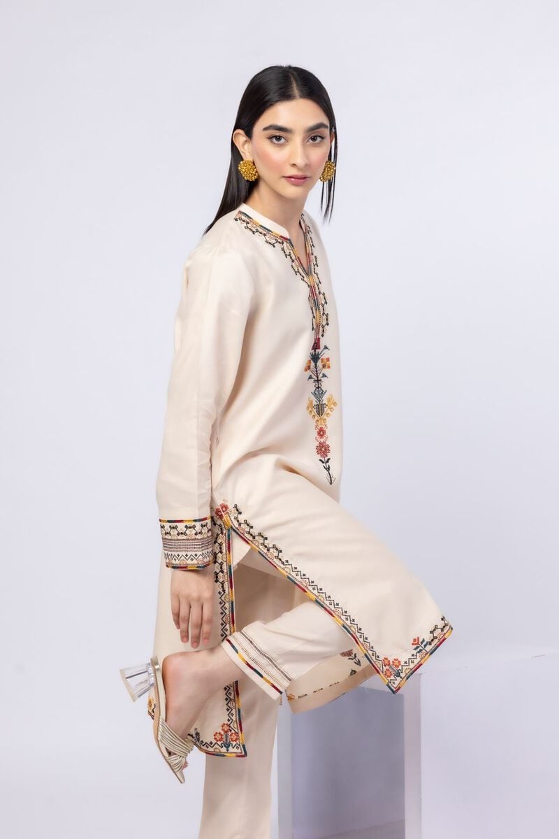 Embroidered | Russian Raw Silk | Kurta | USD 25.00