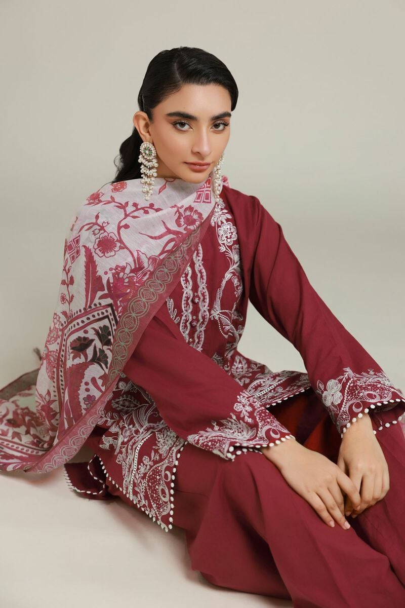 Embroidered | Cambric | Tailored 3 Piece | USD 75.00