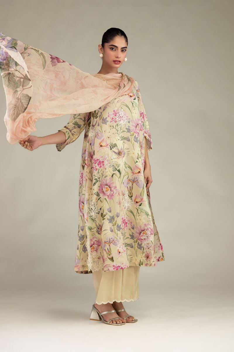 Embroidered | Chiffon | Floral Chiffon Dupatta | USD 30.00