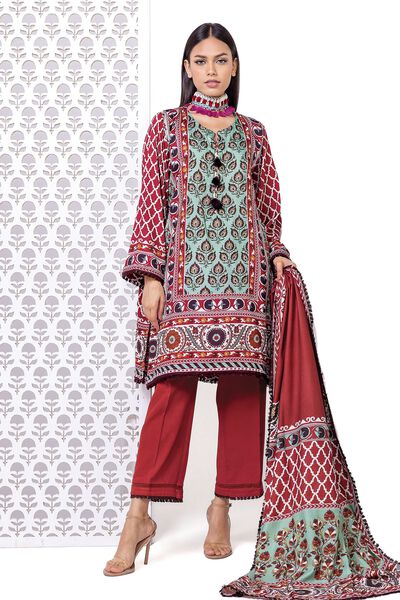 Printed | Marina Twill | Tailored 3 Piece | USD 22.50