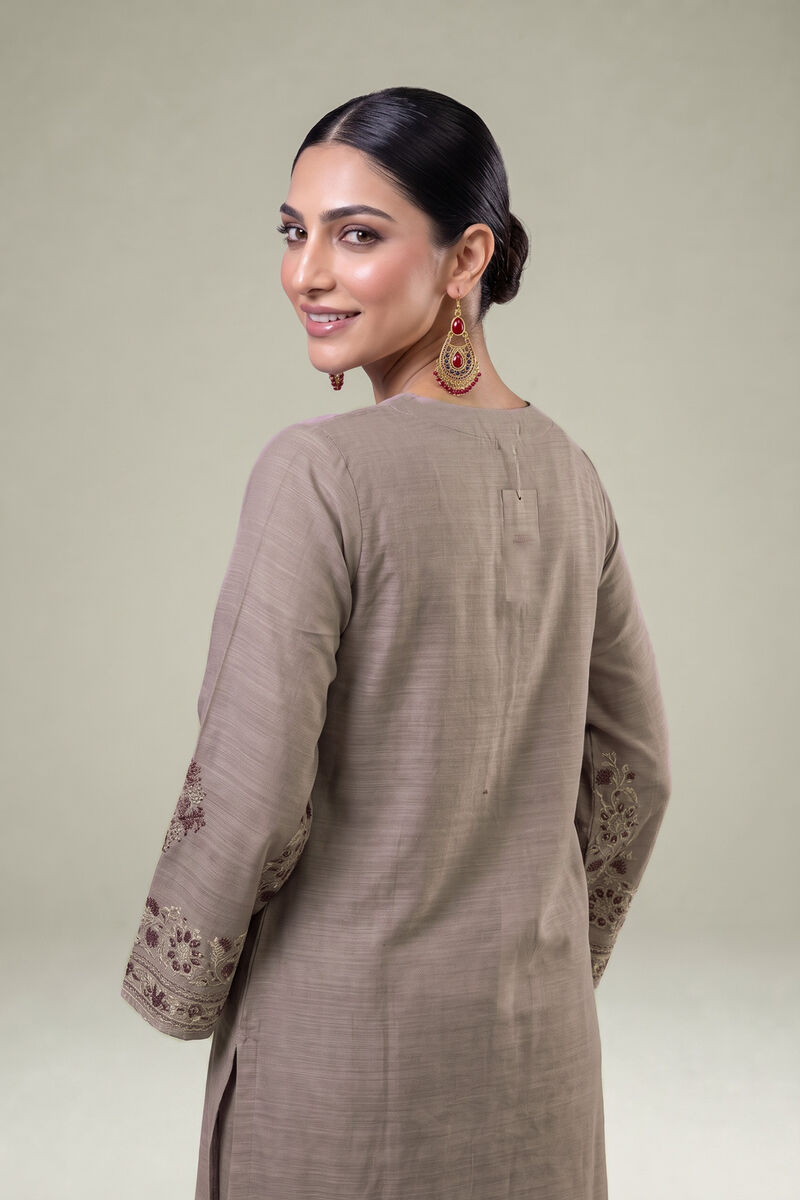 Embroidered | Light Khaddar | Longline Embroidered Kurta | USD 55.00