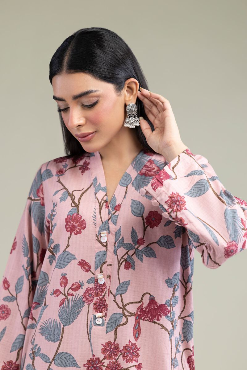 Printed | Cotton Dobby | Floral Longline Kurta | USD 30.00