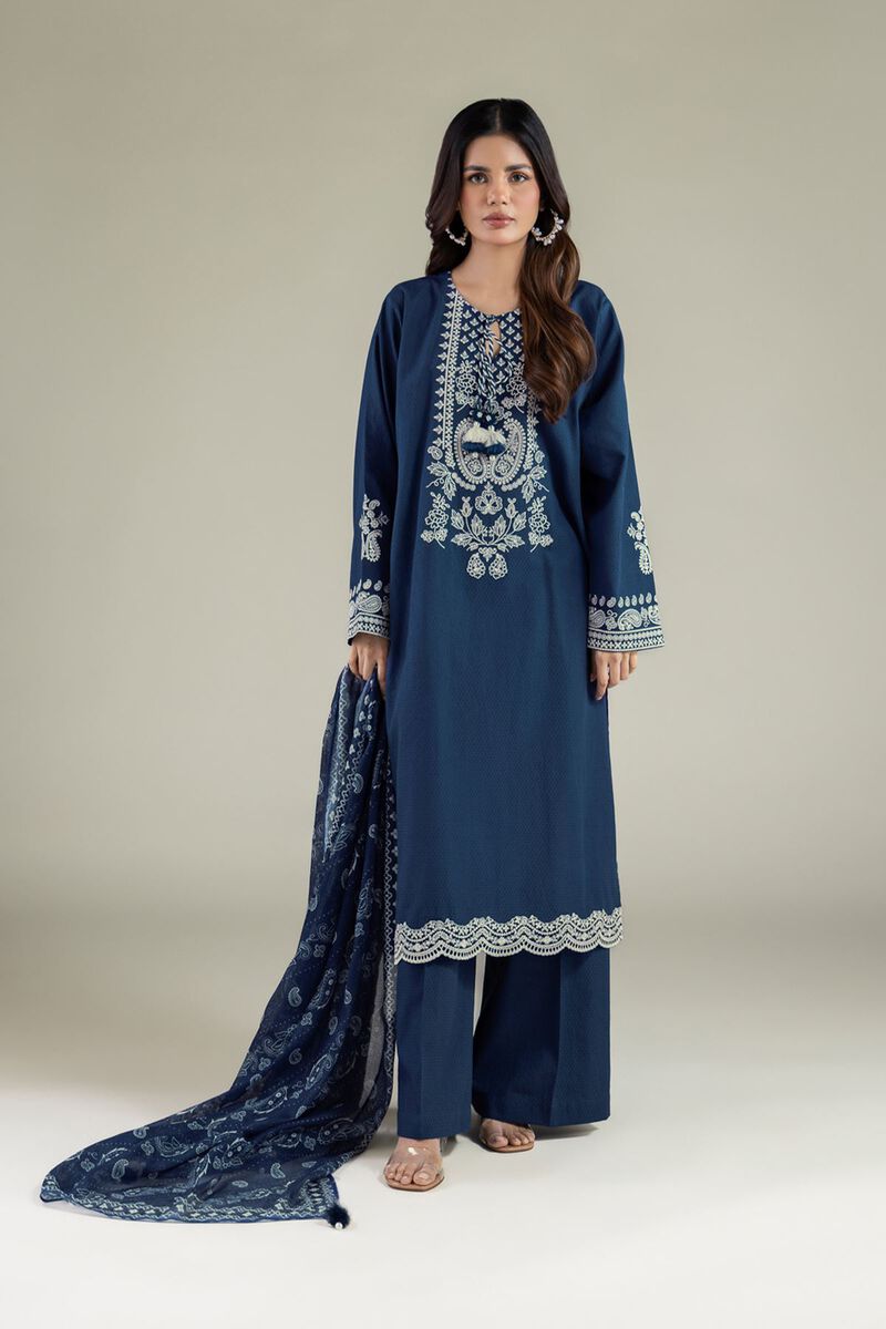 Embroidered | Cotton Dobby | Cotton Tailored Set | USD 80.00