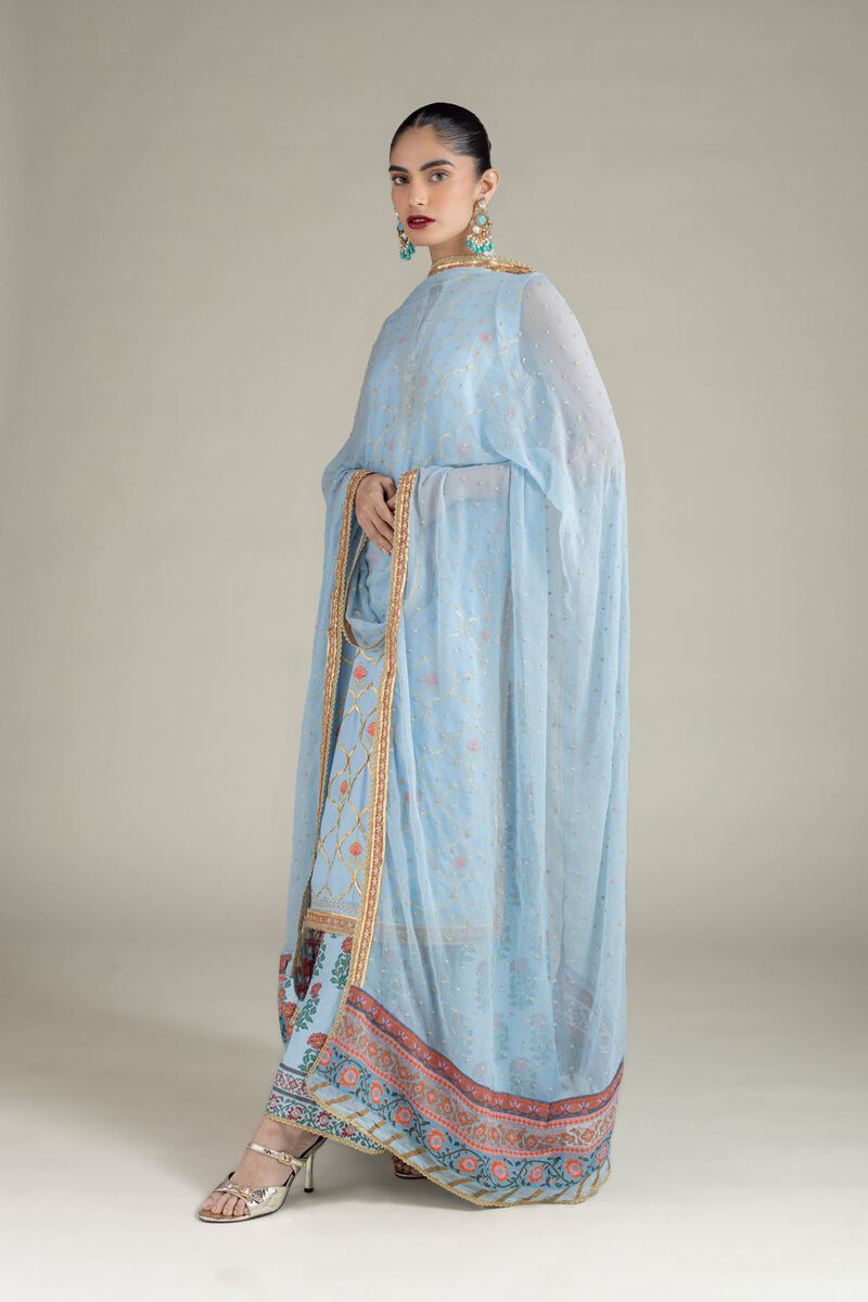 Embroidered | Raw Silk | Dupatta | USD 33.00