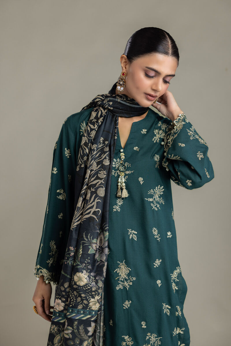 Embroidered | Polyester Silk | Silk Floral Dupatta | USD 35.00