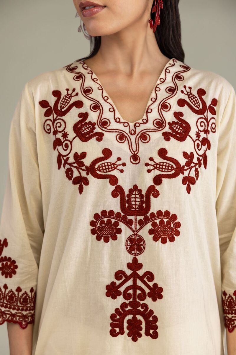 Embroidered | Cambric | Long Cambric Kurta | USD 45.00