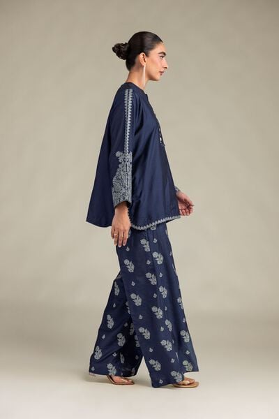Printed | Raw Silk | Floral Silk Pants | USD 35.00