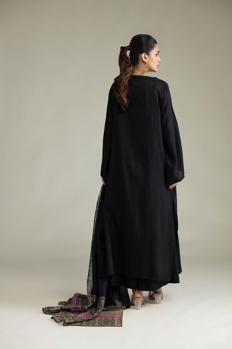 Dyed | Cotton Dobby | Black 3-Piece Tailored | USD 65.00