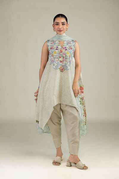 Printed | Cotton Dobby | Cotton Solid Shalwar | USD 30.00