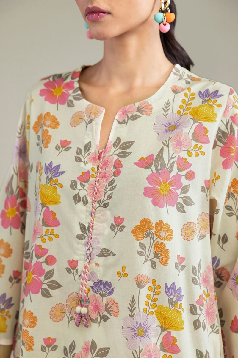 Printed | Cambric | Short Cambric Kurta | USD 30.00